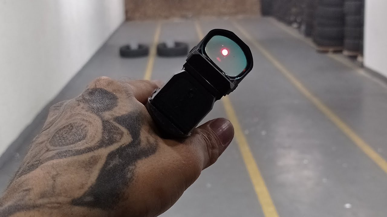 Como regular a mira da arma Red Dot mira Óptica....