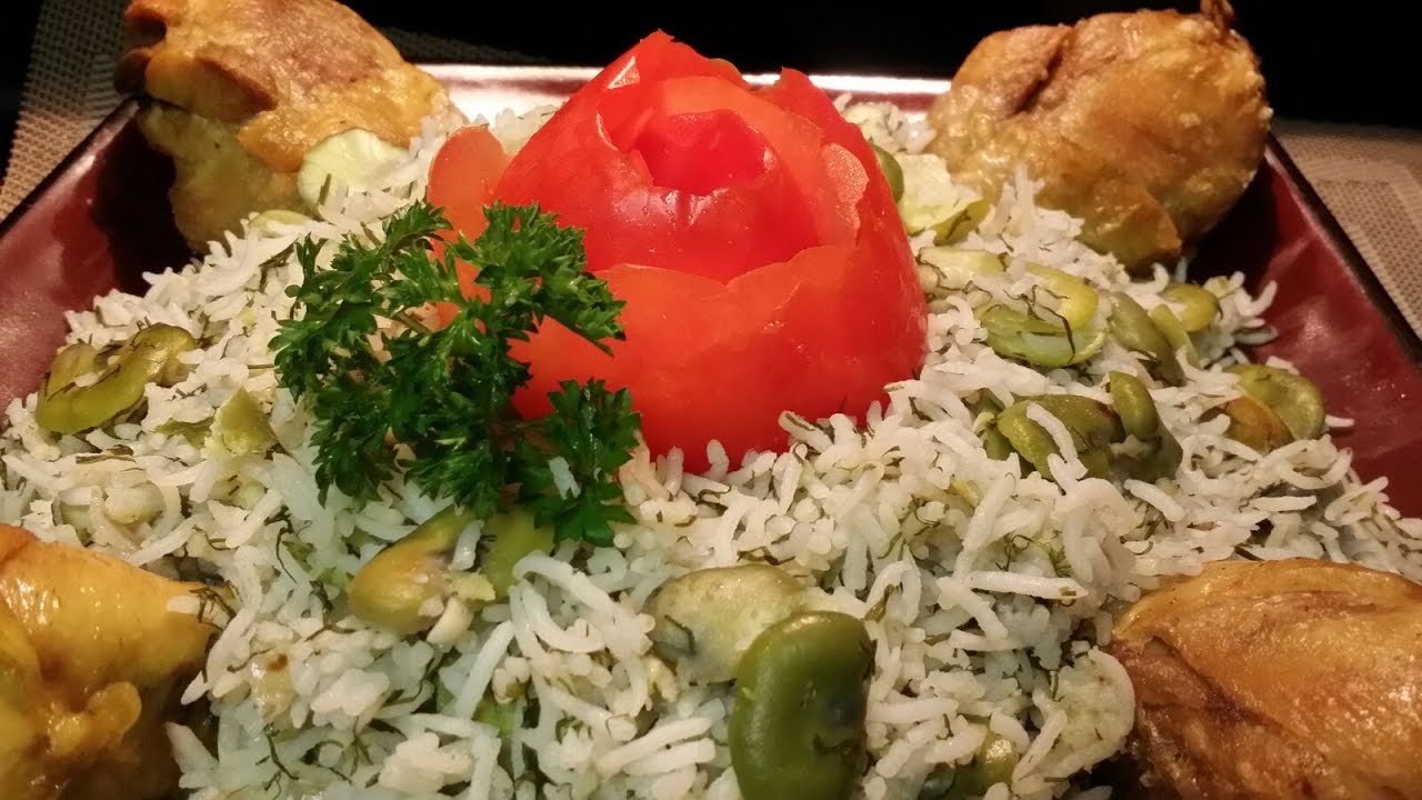 طريقه عمل رز الشبنت والباقلاء باسهل واطيب  الطرق المضبوطه مطبخ شاي مهيل الشيف ام محمد