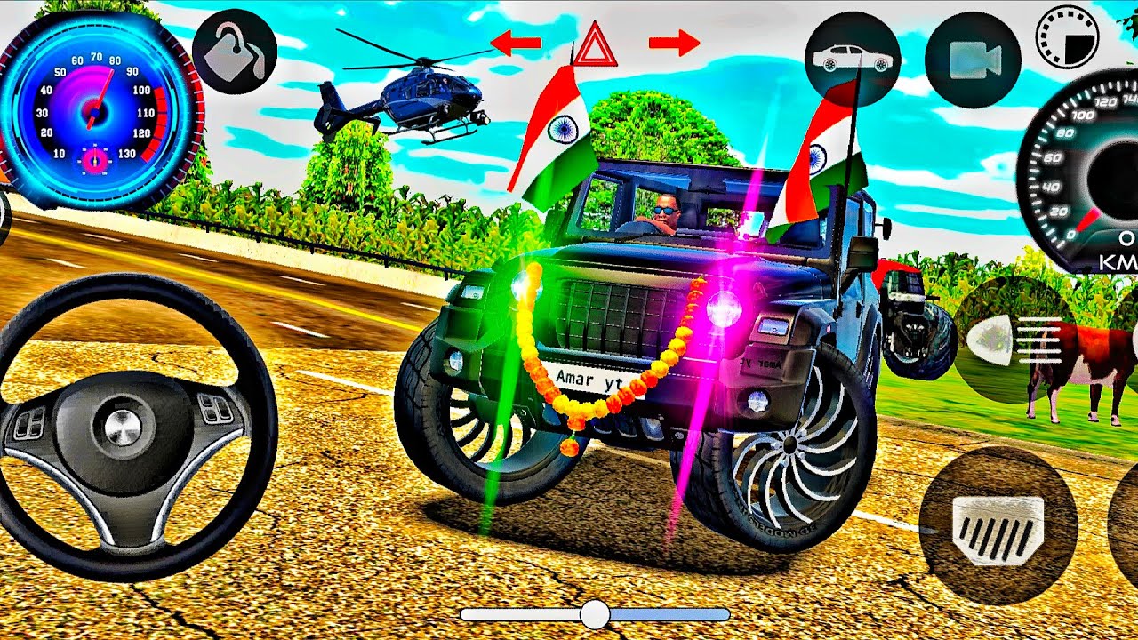 Dollar (Song) Modified Mahindra black Thar👿 || Indian Cars Simulator 3D || Android Gameplay Part 24