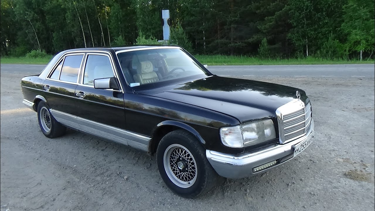 Мерседес W 126  газодизель ,замер разгона до 100.