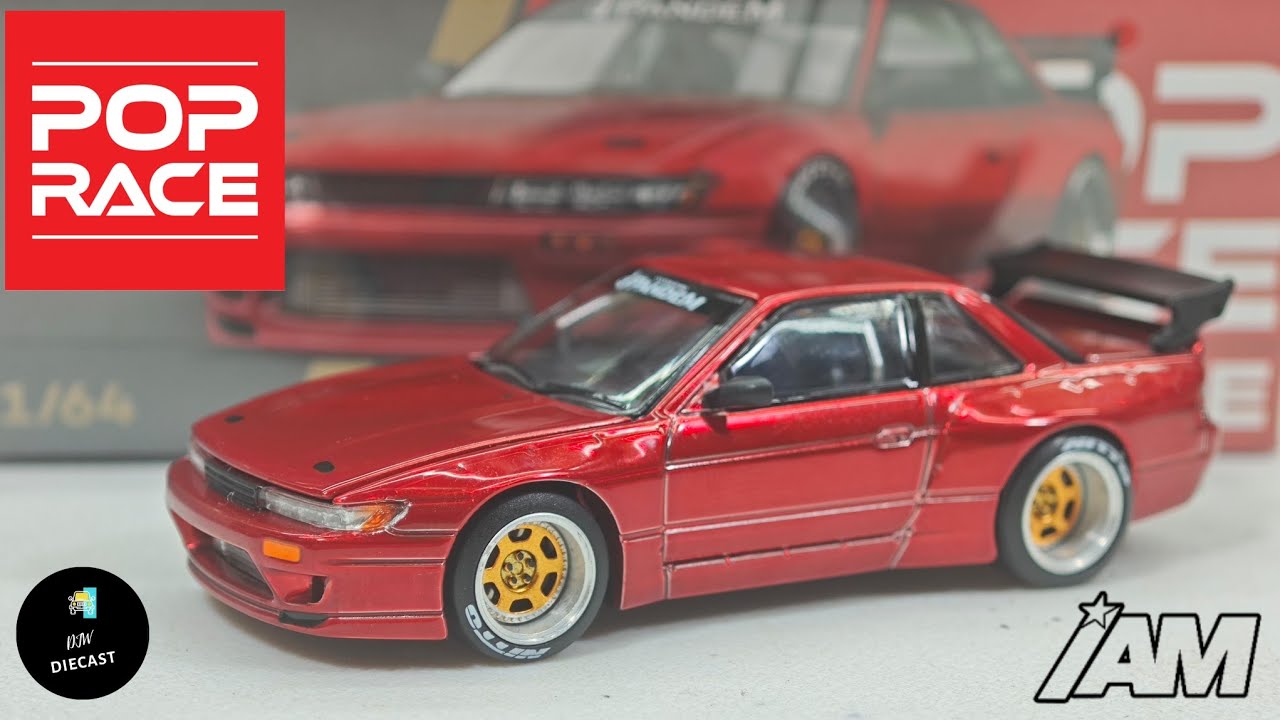 Nissan Silvia S13 Pandem Red Chrome by Pop Race 1/64 IAM Surabaya Exclusive | UNBOXING and REVIEW