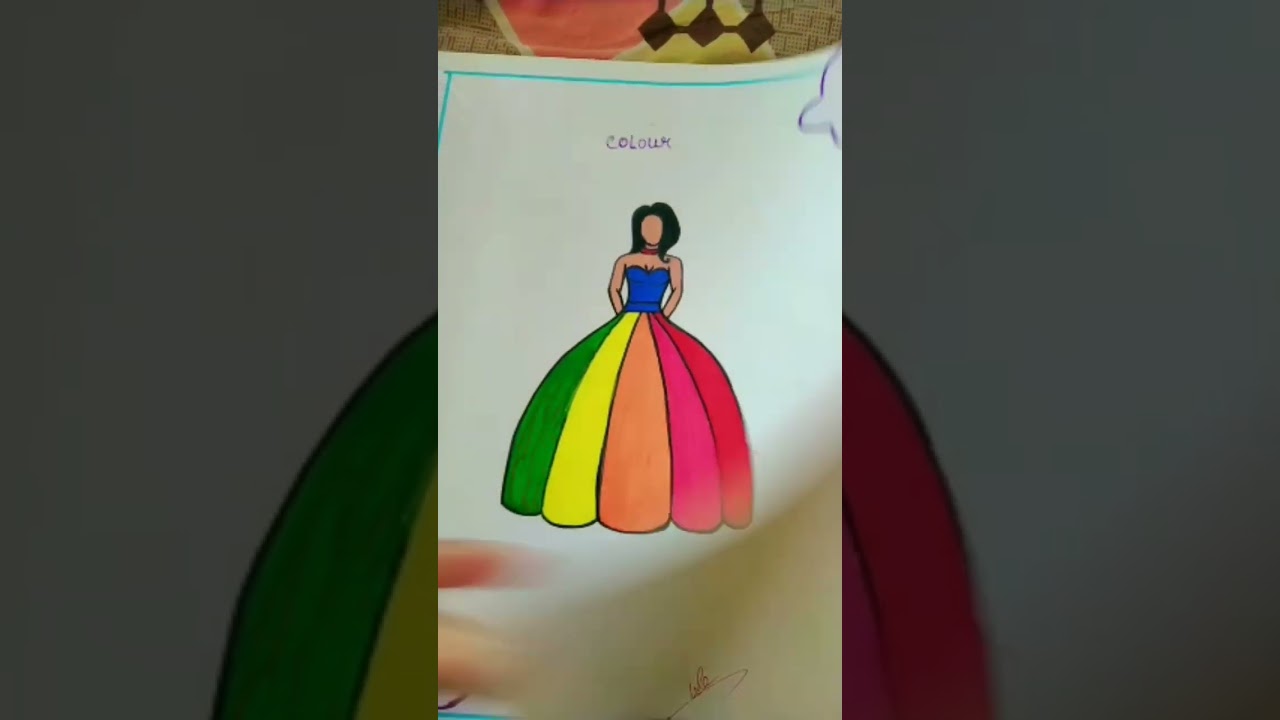 Elements of design # in garments #illustration # simple and easy # drawing # women garment #