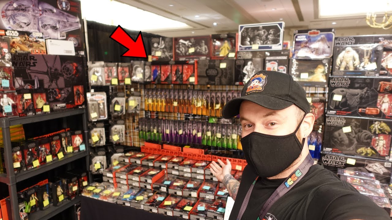 TOY HUNTING AT ICCC 2021 - LOTS STAR WARS FIGURES, LOTS OF ART AND VINTAGE FIGURES! BLACK SERIES!