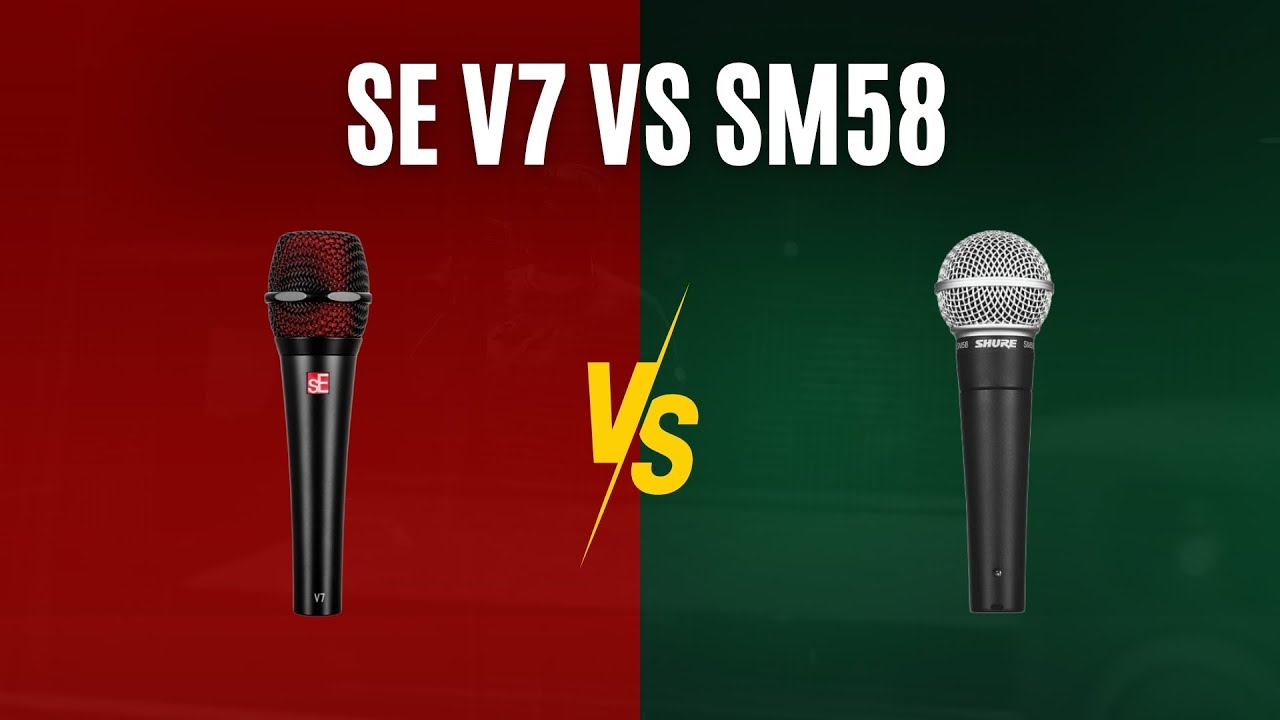 SE V7 vs Shure SM58: Qual é Melhor?
