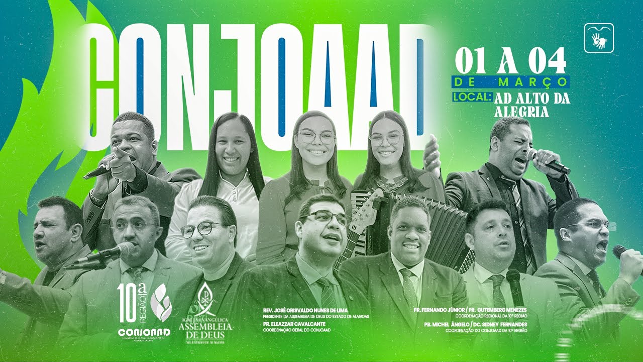 CONJOAAD 10ª Região - 3º Dia à Noite - 03/03/2025 - Acessível em Libras - AD Alto da Alegria