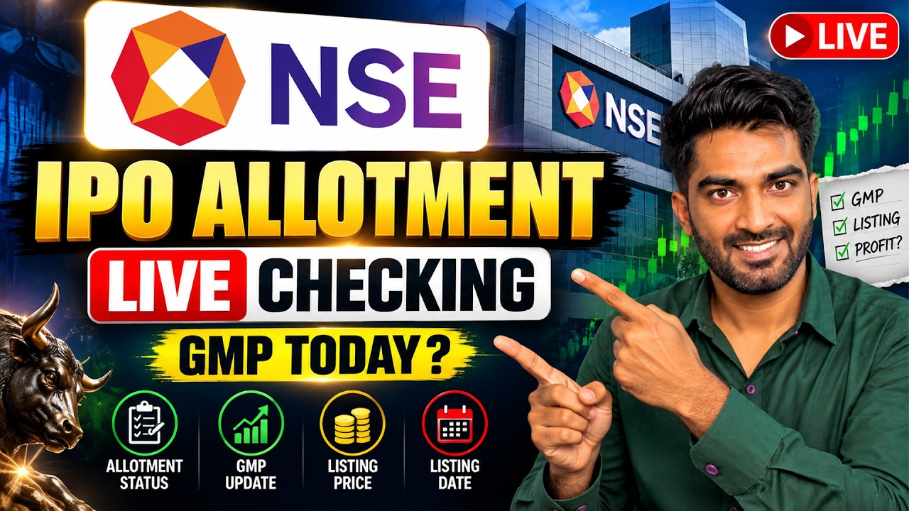 🔴 LIVE NSE IPO Allotment Checking | Allotment Status Today | NSE IPO GMP Update - Raj invest