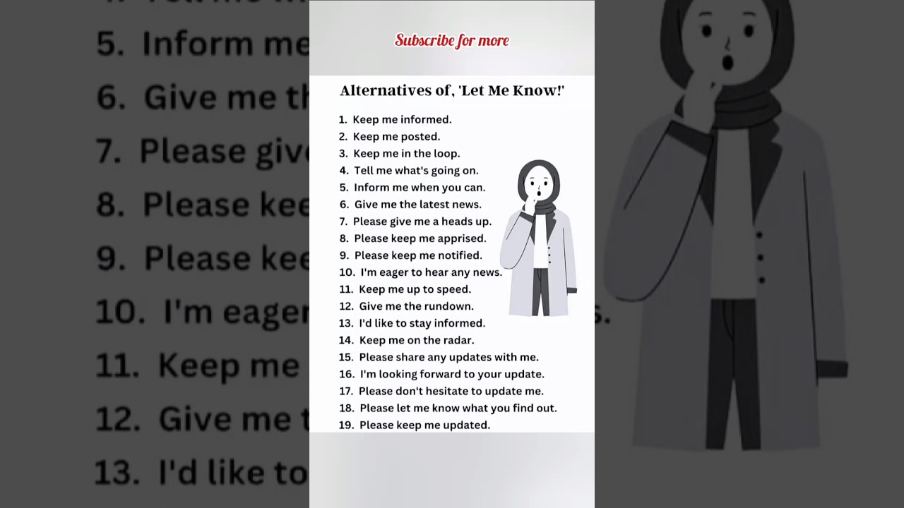 Alternatives of 