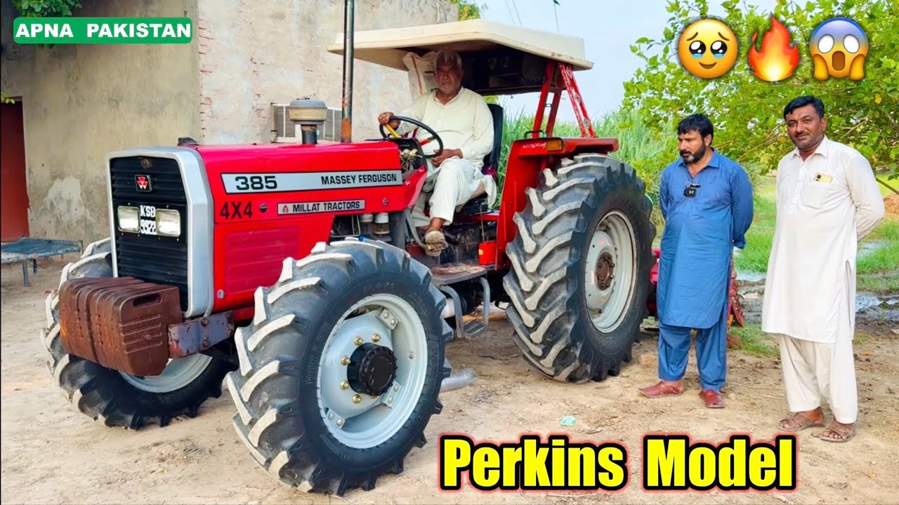 ٹریکٹروں کےاستادوں کانیاکارنامہ! پرانے375Sکو 385-4X4بنادیا!کتناخرچہ ہوا؟سامان کہاں سے لیا؟سستے ویٹ؟