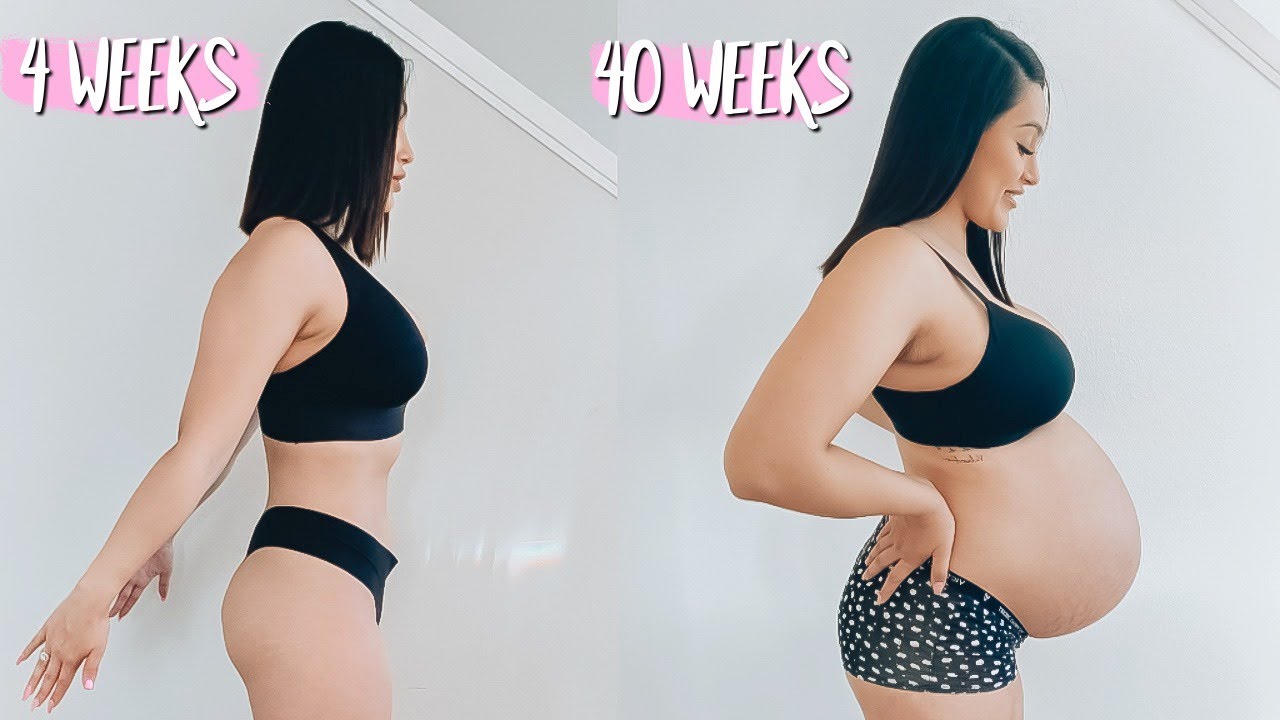 EPIC PREGNANCY TRANSFORMATION | 9 - 40 WEEKS