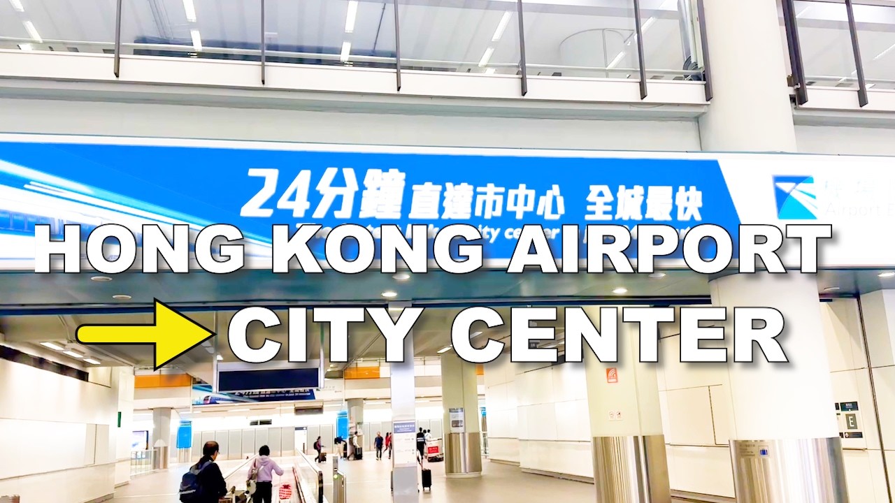 How to get from Hong Kong Airport to Hong Kong Station by train