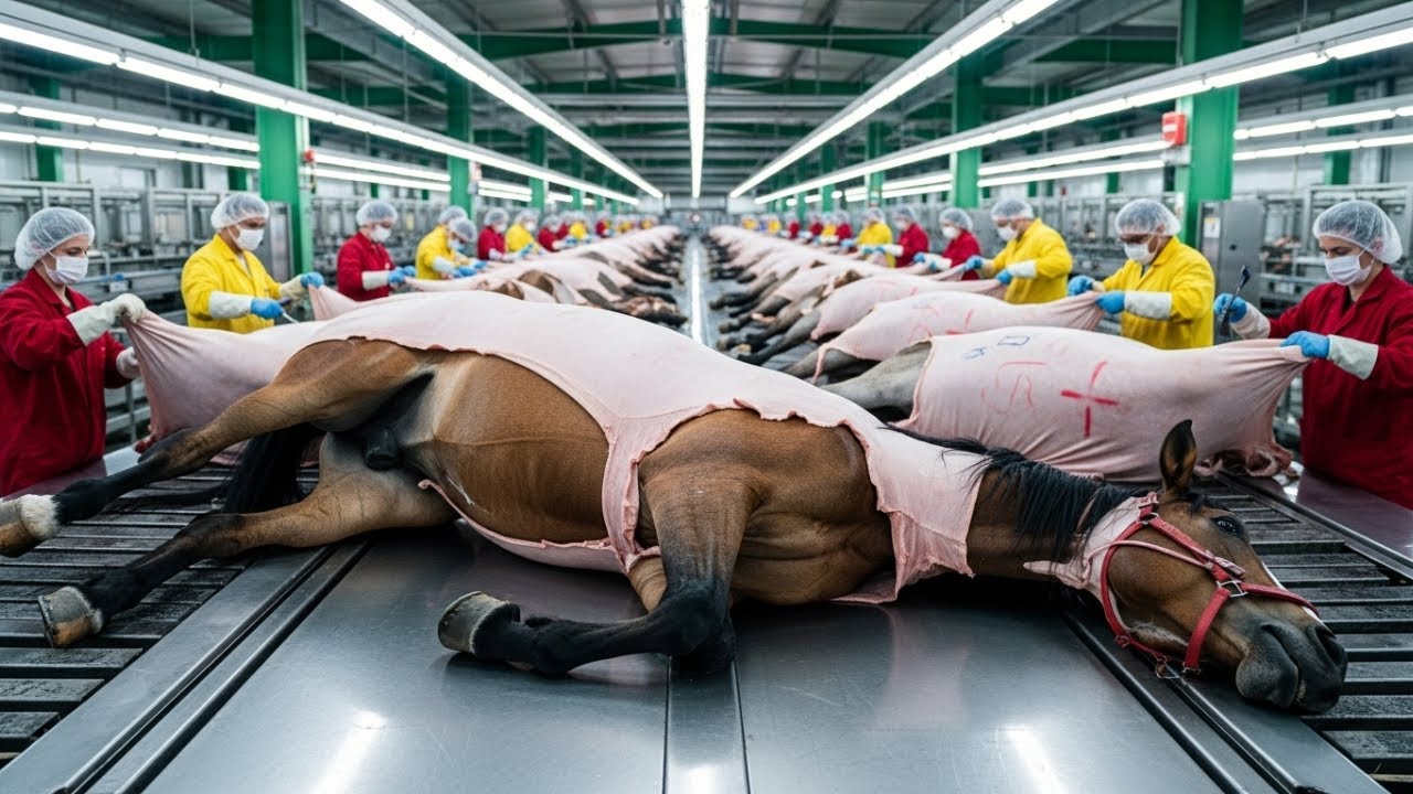 Inside the Modern Horse-Skin Factory: From Raw Hides to Luxury Fashion (Full Process)