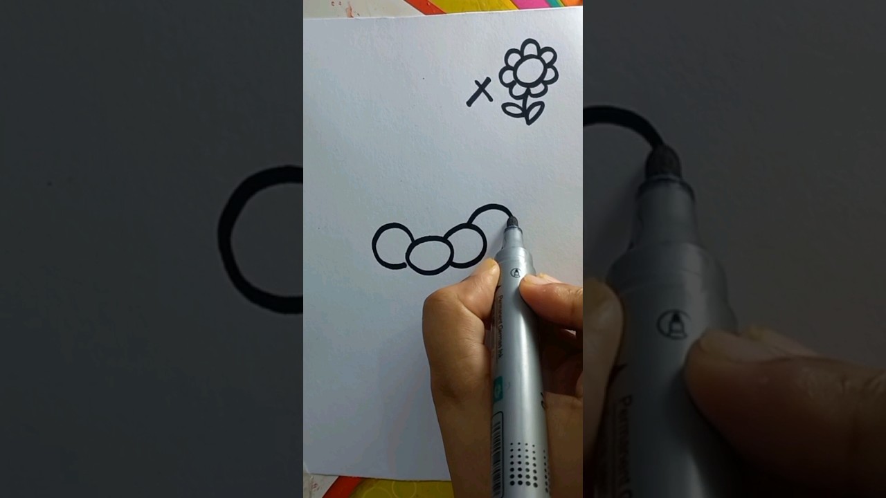 How To Draw a Flower Step by Step #shorts