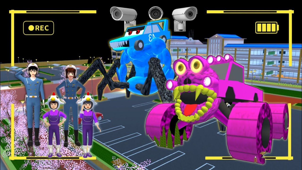 Yuta Mio Beraksi | 2 Anomali Monster Menyerang Kantor Polisi dan Sekolah | SAKURA SCHOOL SIMULATOR 