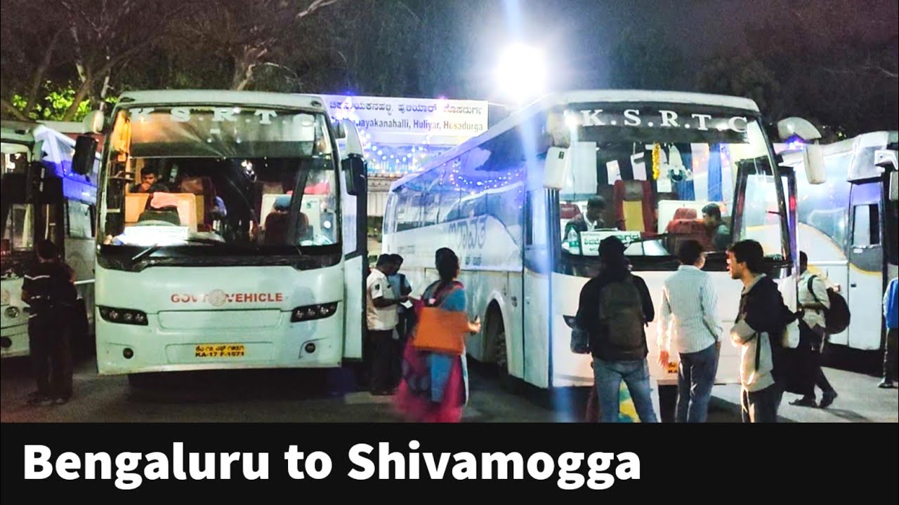 BENGALURU to SHIVAMOGGA BY KSRTC AIRAVAT CLUB CLASS VOLVO BUS : FULL BUS JOURNEY | #ash2travel