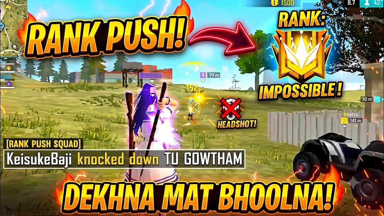KeisukeBaji Solo Rank Push 🤠| Free Fire Rank Push Best Strategy 2026 😇