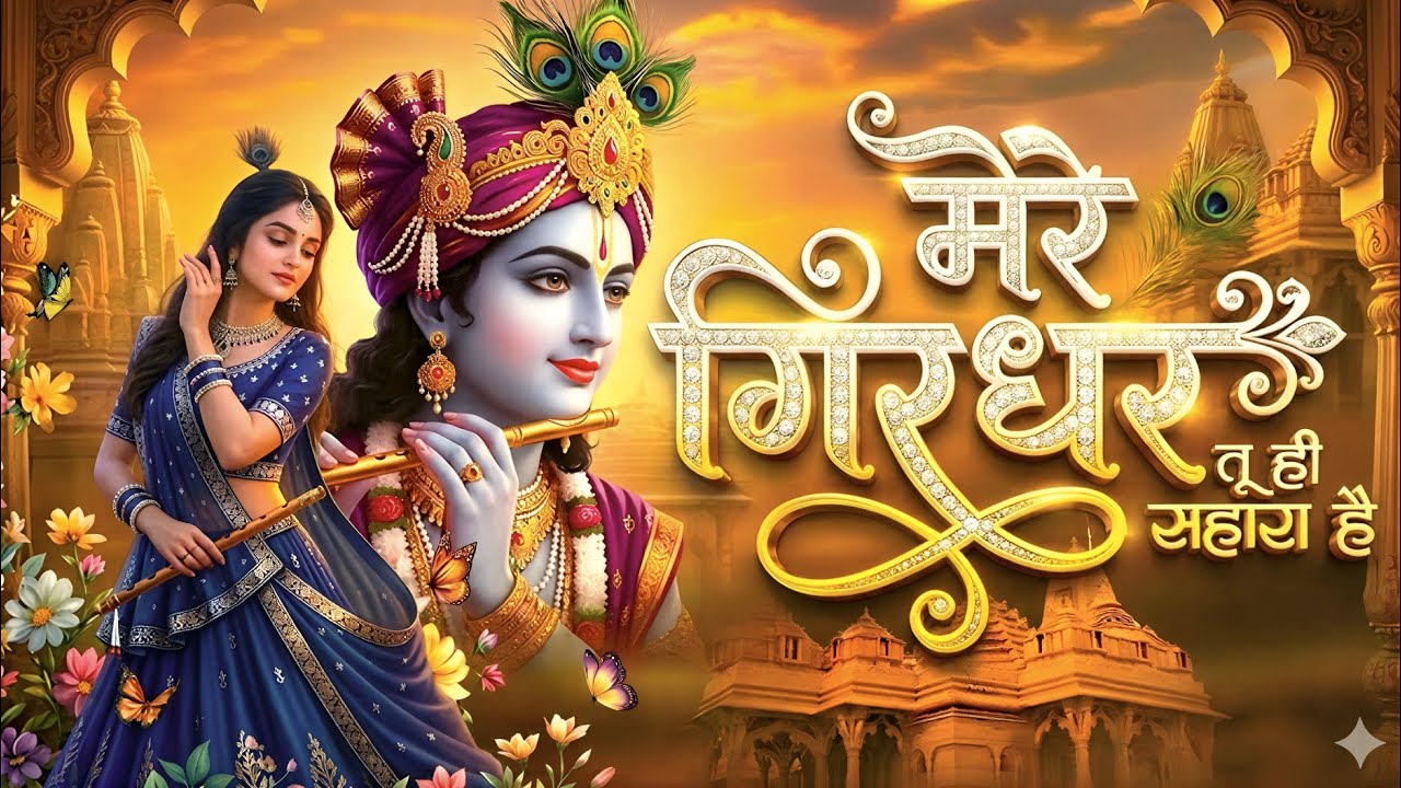 दुनिया का सबसे मीठा भजन | मेरे गिरधर तू ही सहारा है | Mere Girdhar Tu Hi Sahara Hai | Krishan Bhajan