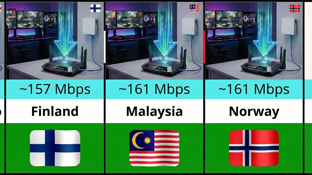 2025 GLOBAL FIXED INTERNET SPEED RANKING TOP 100 COUNTRIES