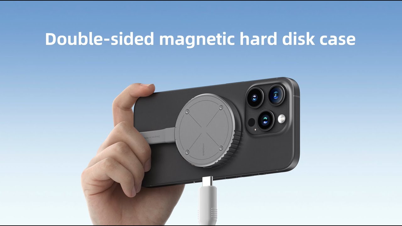 Hagibis Magnetic M.2 2230 NVMe SSD Enclosure with Magsafe for iPhone 15 Pro Max ProRes