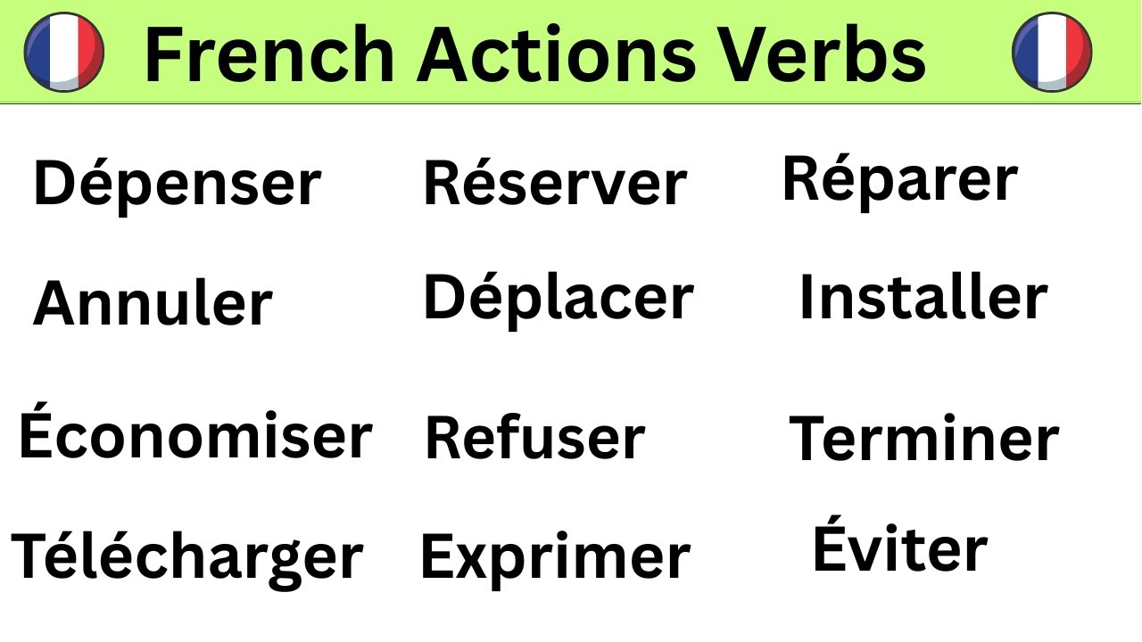 Master These French Action Verbs and Speak Naturally