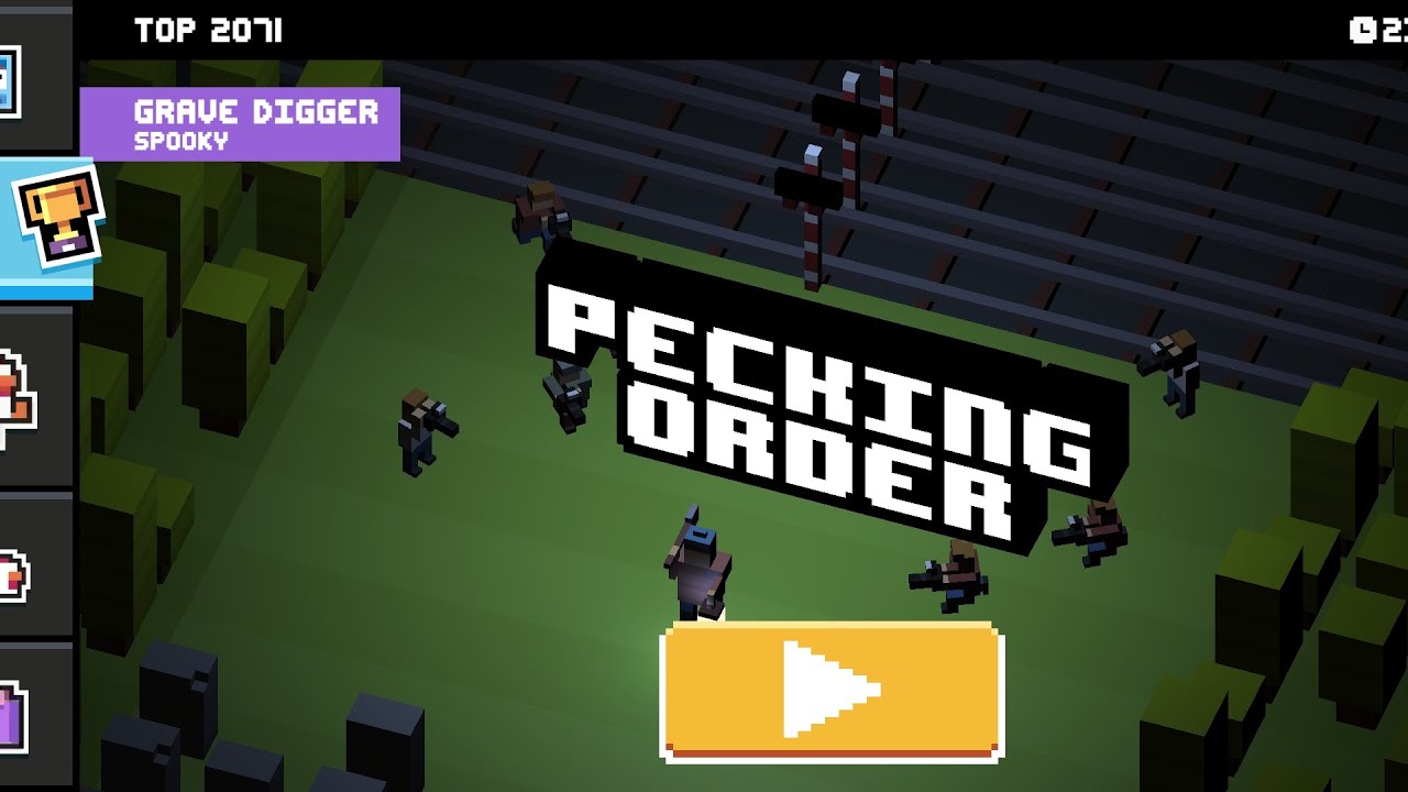 Crossy Road - Daily Level - Grave Digger - High Score 2071 