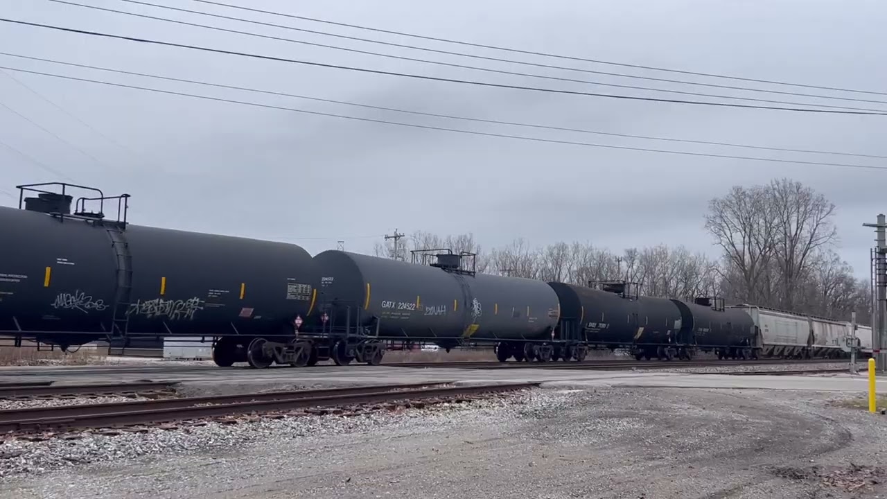 Norfolk Southern 197 Heads Into the Wye from the Huntington District to the New Castle District 