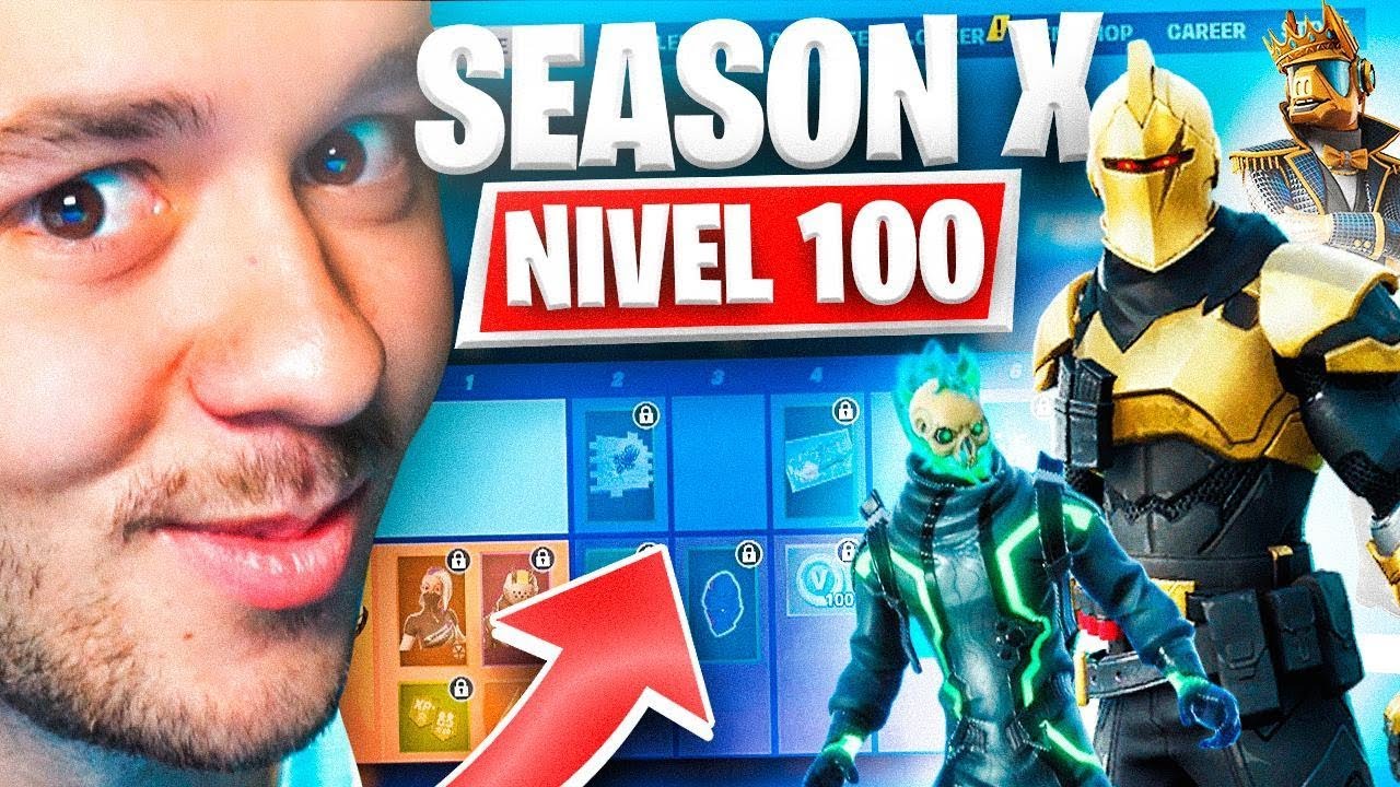 **TEMPORADA X** SKIN NIVEL 100! PASE DE BATALLA FORTNITE COMPRADO!! - TheGrefg