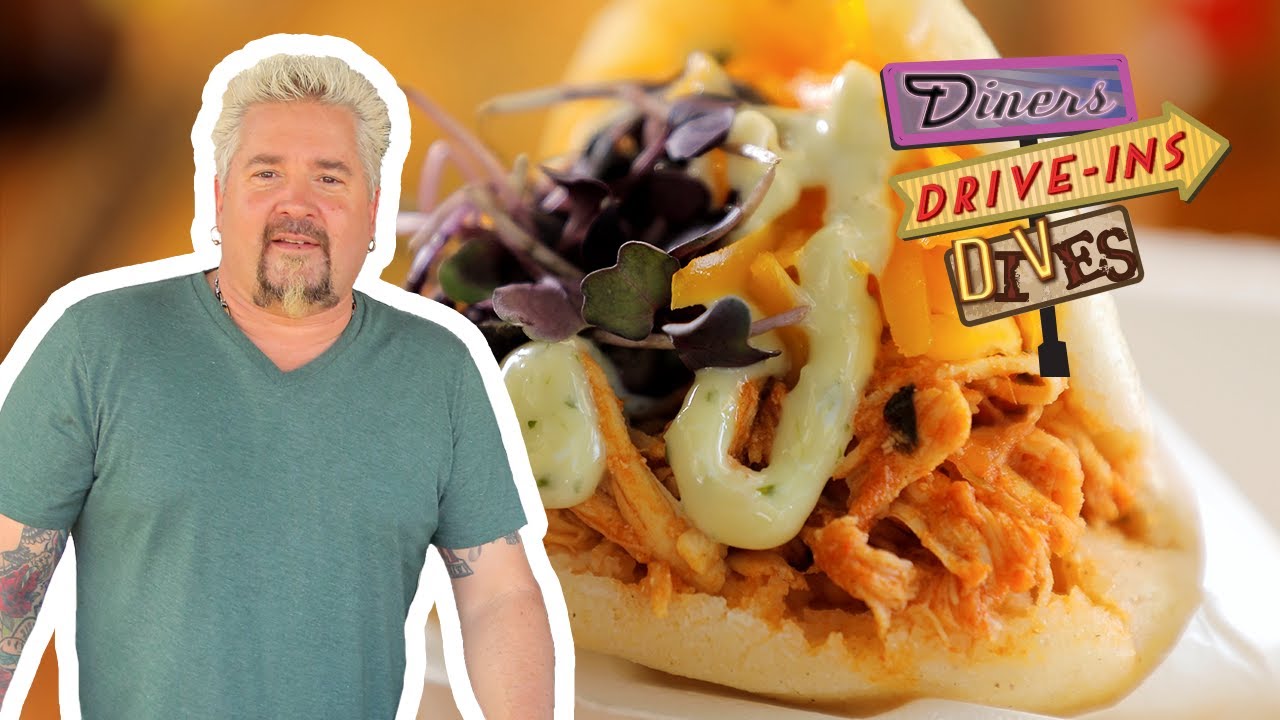 Guy Fieri Eats Arepas in Puerto Rico | Diners, Drive-Ins and Dives | Food Network
