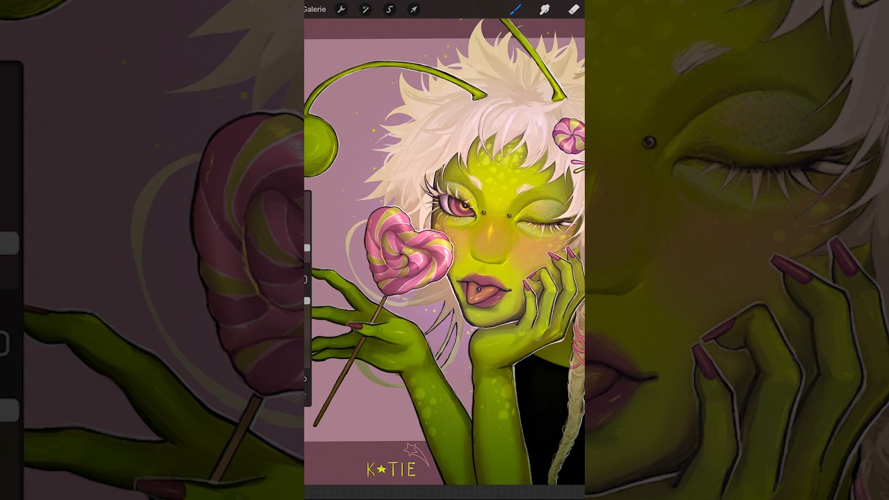 reference vs final result #art #digitalart #drawing #artist #artwork #originacharacter #viral #fyp