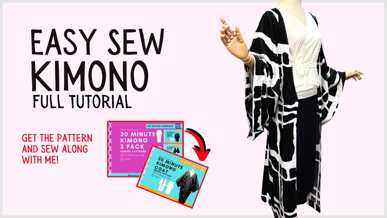 Easy Kimono | Beginner Sewing Tutorial | DIY Kimono Jacket | Quick Sew Project