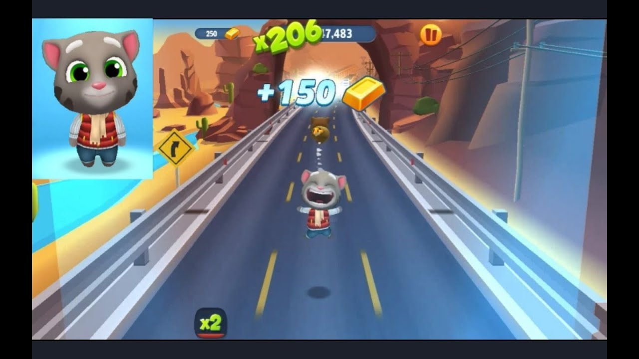 Cool Fullsceen Reverse Gameplay HD - Talking Tom Gold Run (Frosty Tom) Episode 2.