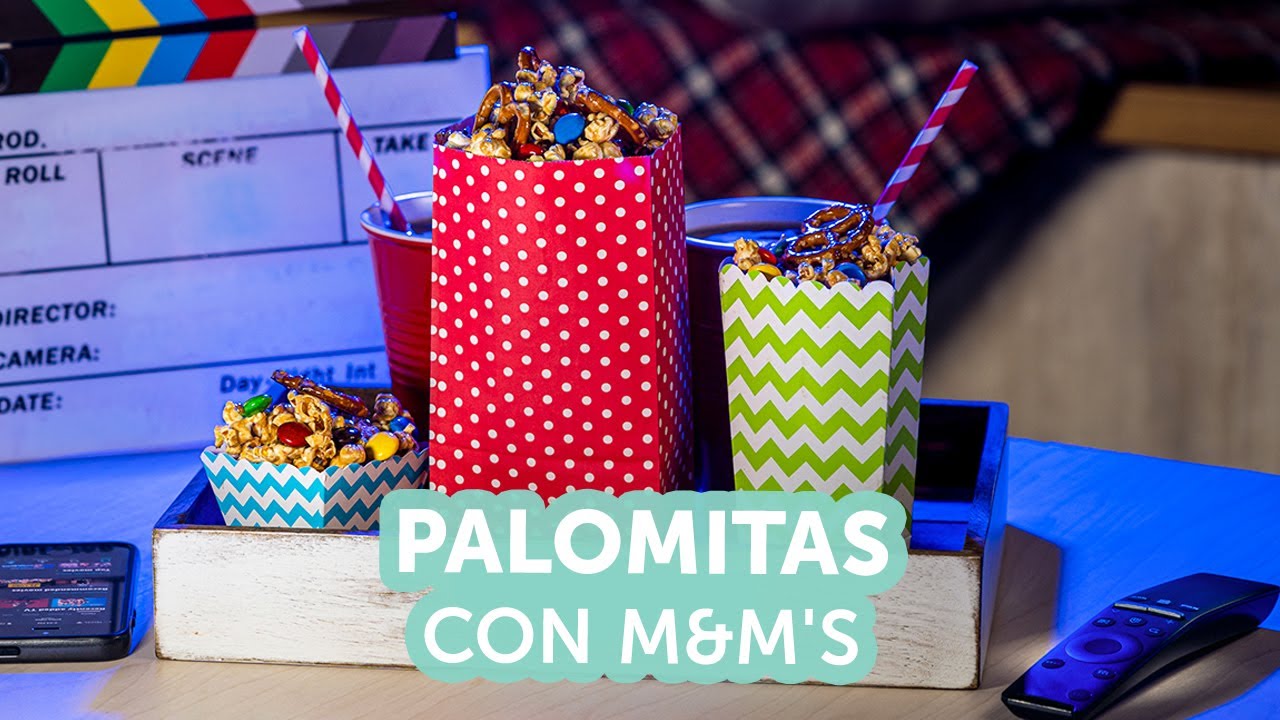 Palomitas con M&M's | Recetas kiwilimón