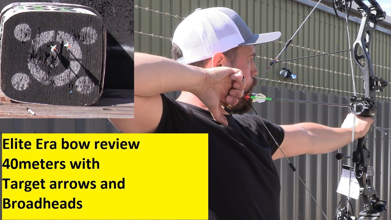 Elite Era - shooting at 40meters and broadhead testing