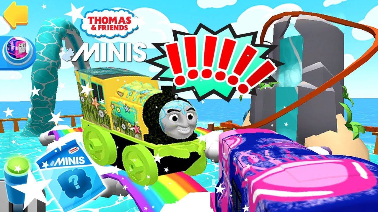 Thomas and Friends Minis: Waterpark Fun Ride with Aquatic Iron Bert and Victor ★ (By Budge)