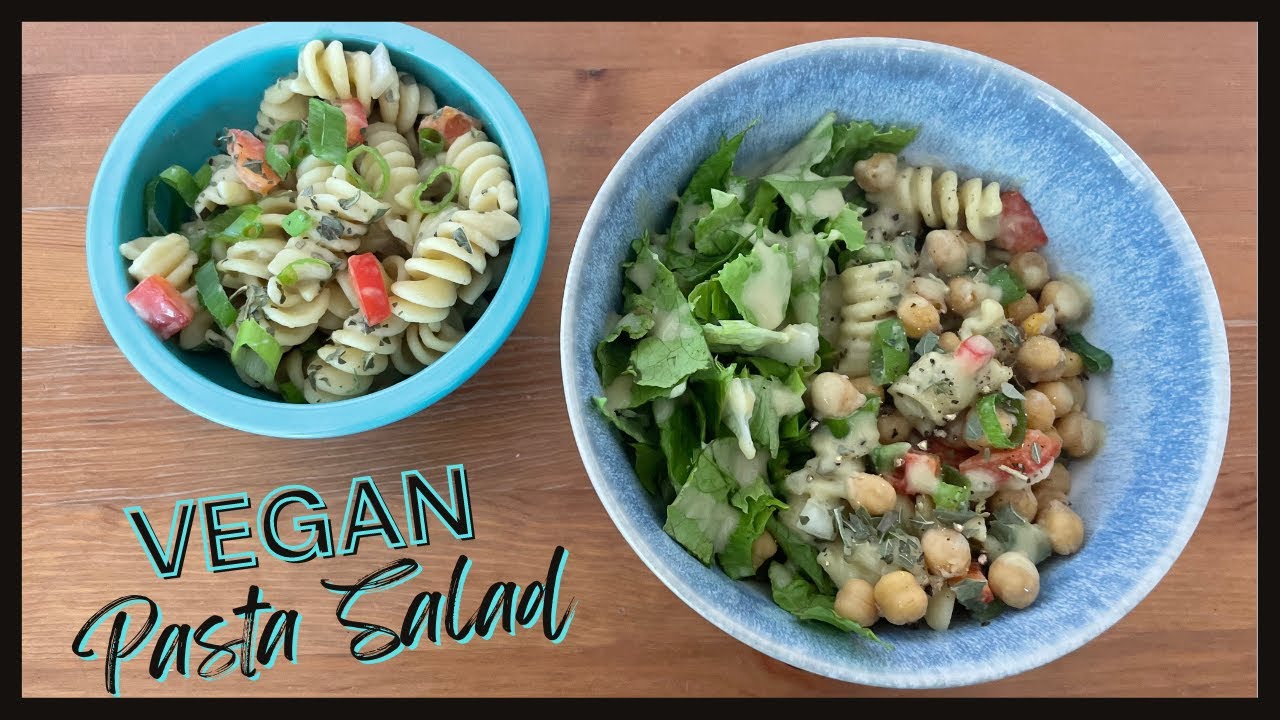 Lemon Basil Dressing and Plant-Based Pasta Salad Recipe, Nut Free Oil Free!