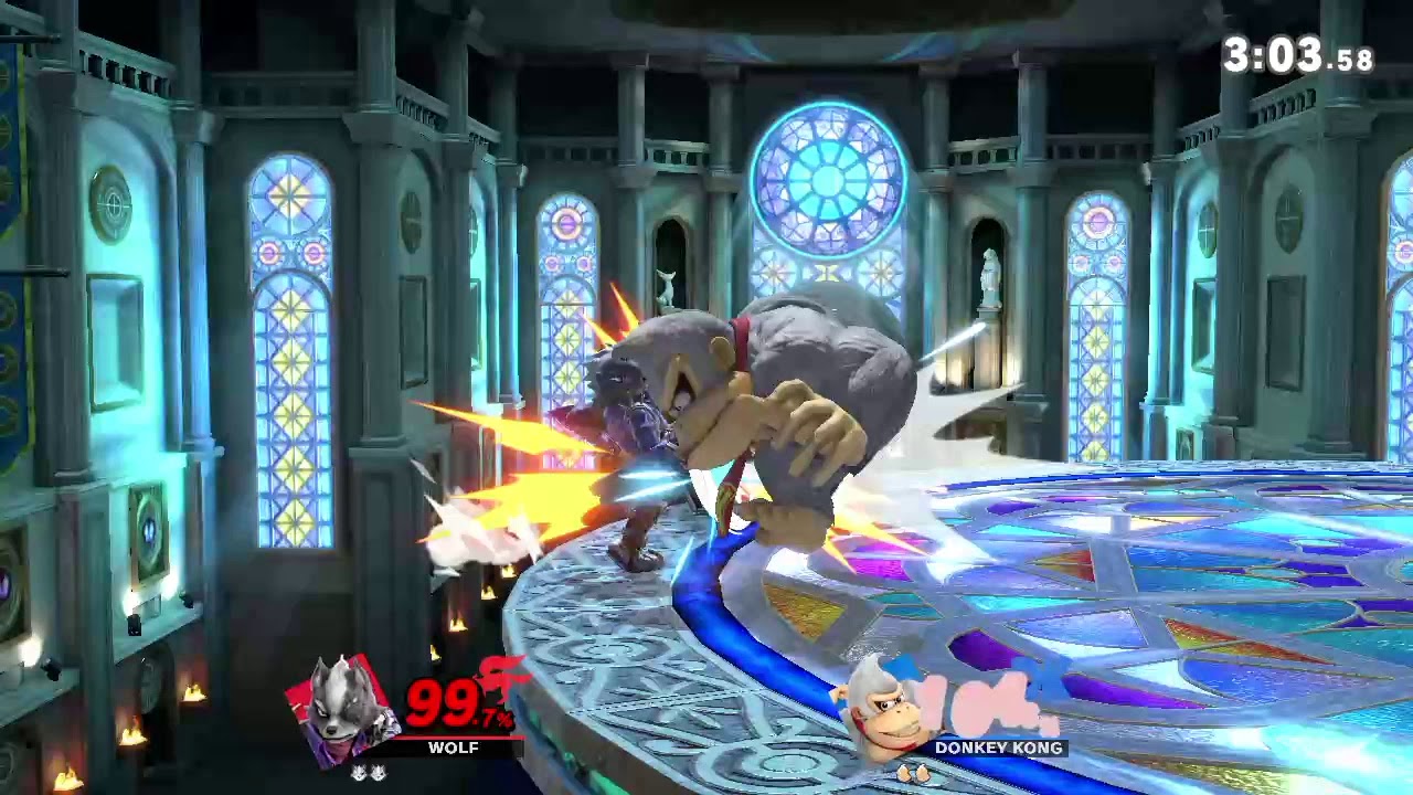 Footstooling a DK in Elite (Smash Ultimate)