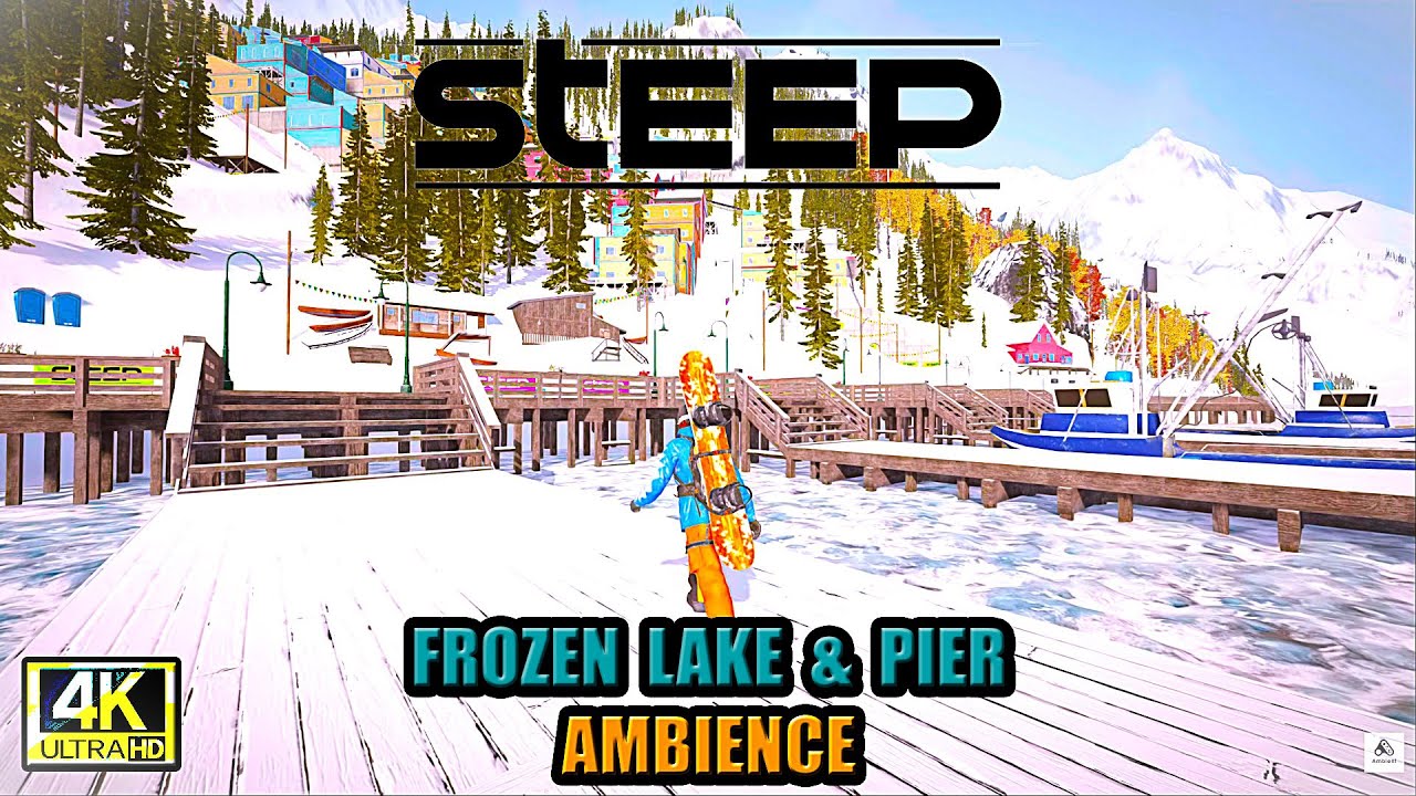Frozen Lake & Pier Ambience ❄️ | Sleep, Relax, Study (STEEP)