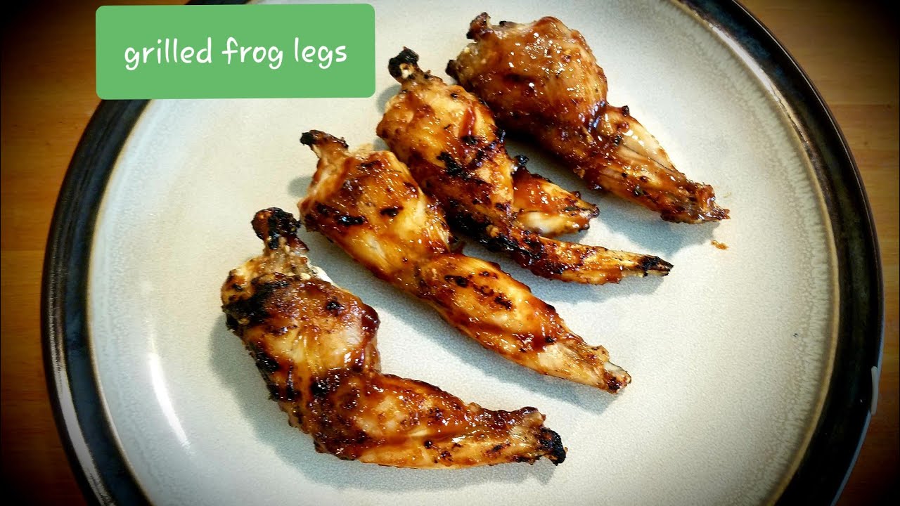 Grilled frog legs