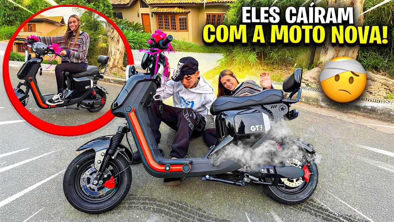 SOFREMOS UM ACIDENTE COM A MOTO QUE EU ACABEI DE GANHAR!!