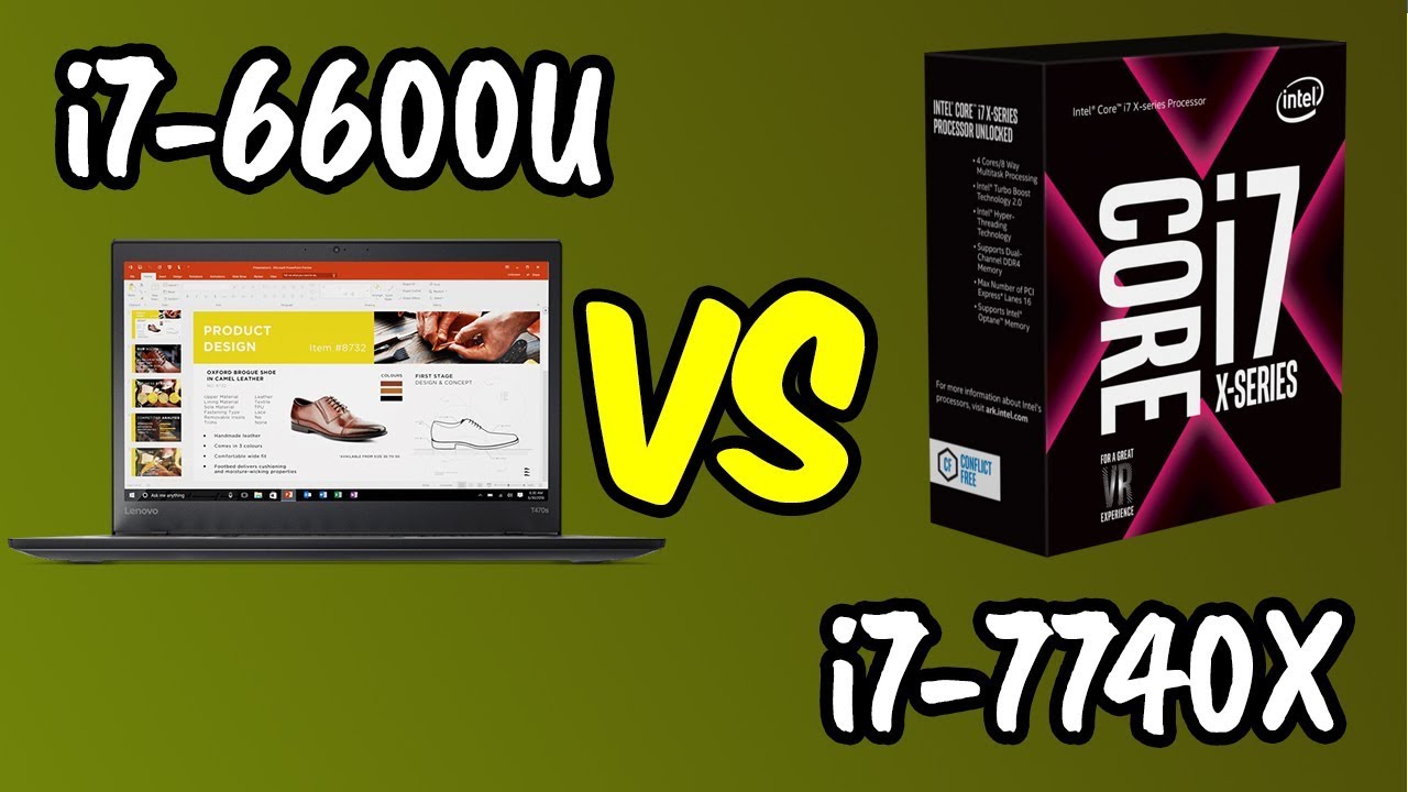 💥i7-6600U vs i7-7740X 🔥Benchmarks Test! 🎮 [4K]