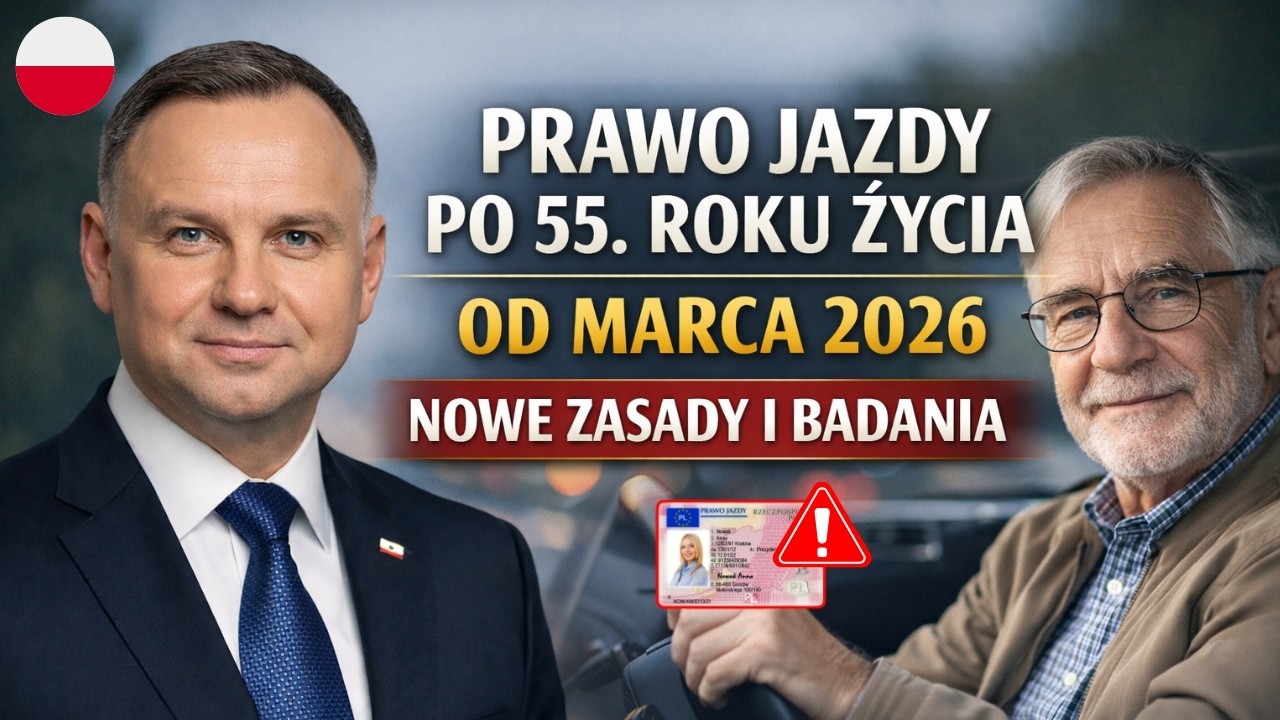 Prawo jazdy po 55. roku życia od marca 2026 &ndash; nowe zasady, badania i obowiązki kierowc&oacute;w