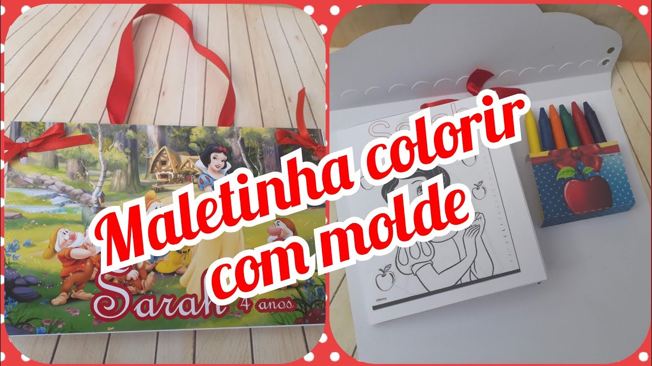 PAP com Molde Kit Colorir Branca de Neve/#Sarahfez4