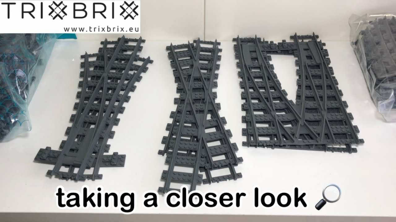 Taking a closer look at various r104 and r120 Trixbrix Train Tracks