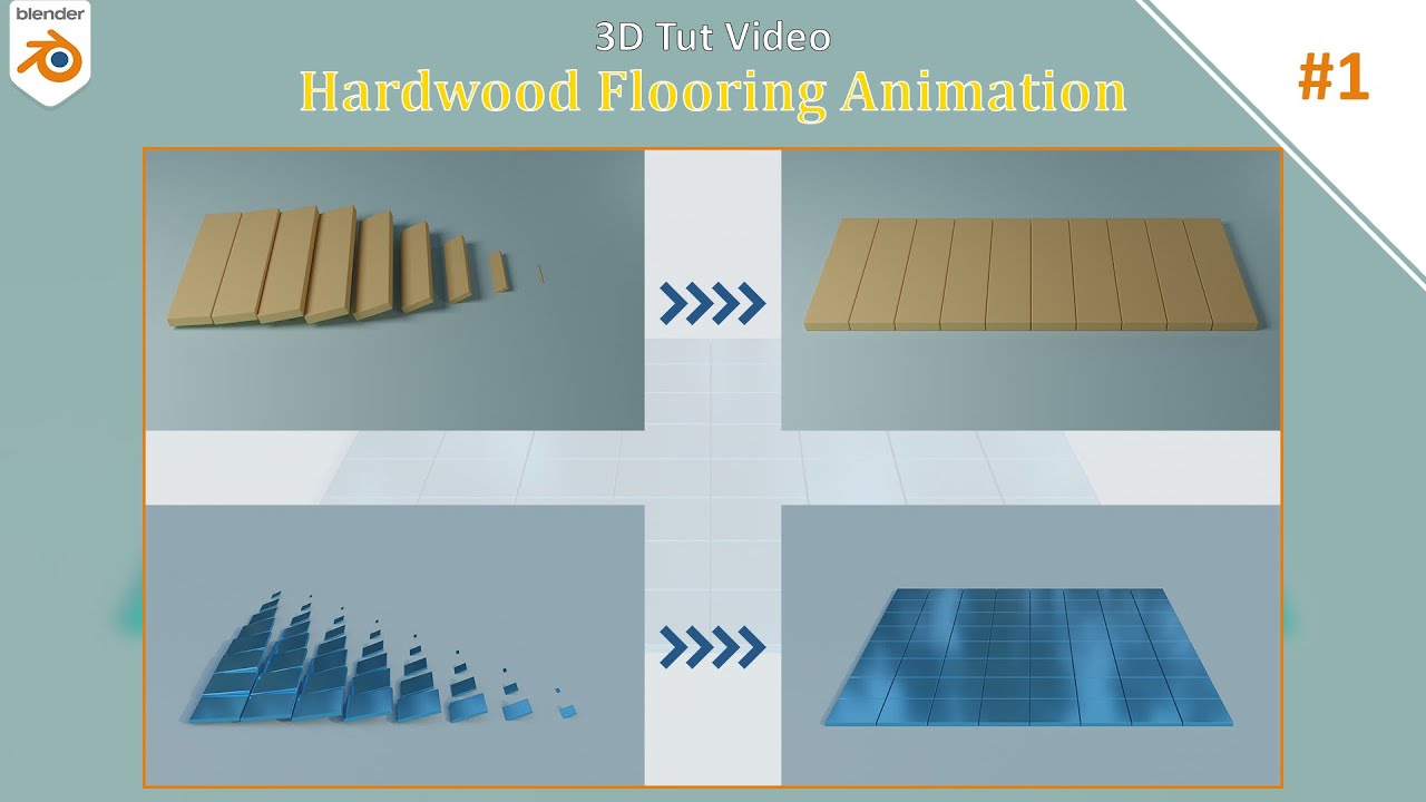 3D Tut #1: Hardwood flooring animation | Blender Tut - 3D for FUN
