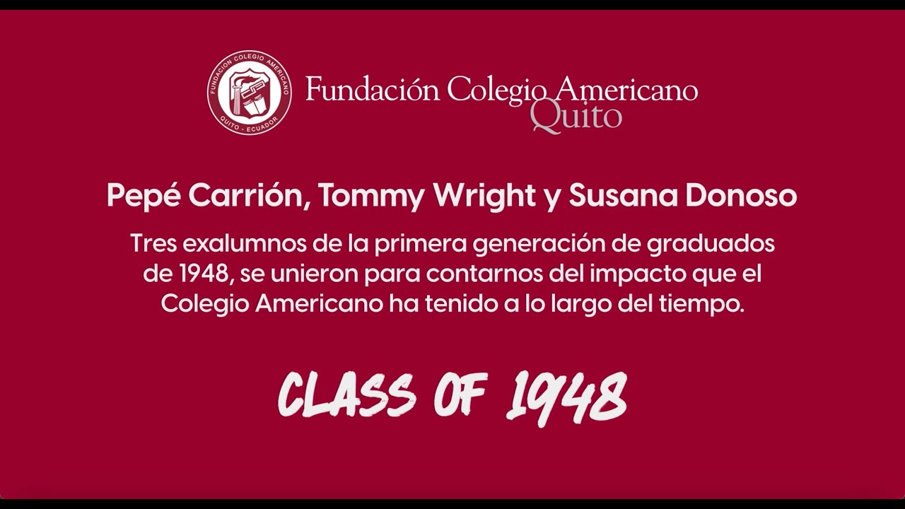 Testimonios Primera Promoción 1948