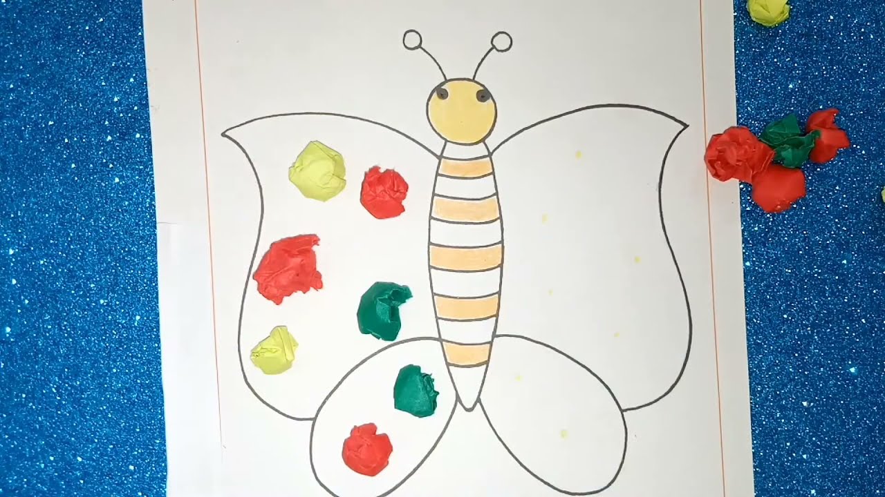 Paper Crumpling - Butterfly