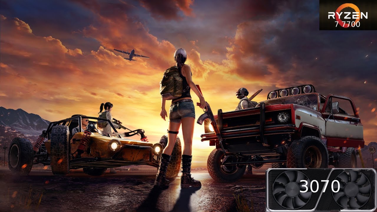 PUBG: Battlegrounds - Ryzen 7 7700 + RTX 3070 - Very low settings - 1080p