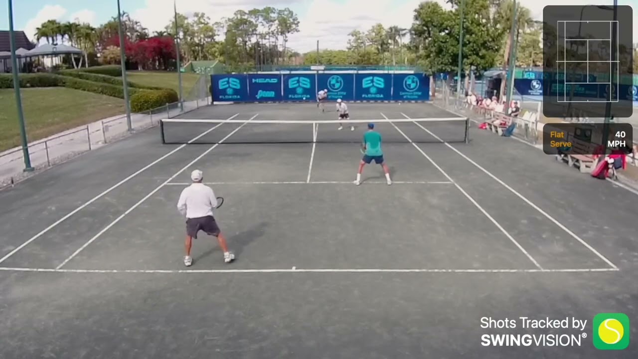 Learning Doubles?  Watch these Men's 65+ players - excellent stuff!