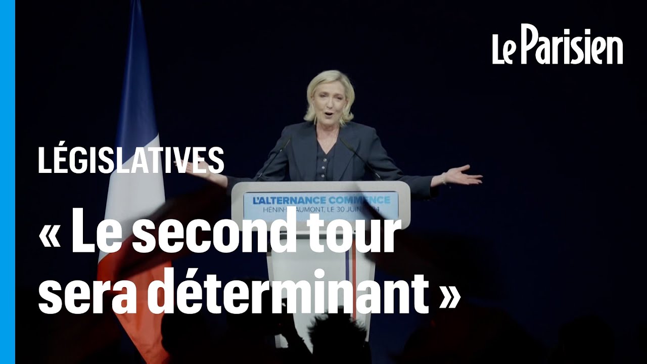 Législatives : Marine Le Pen demande la « majorité absolue » pour le RN