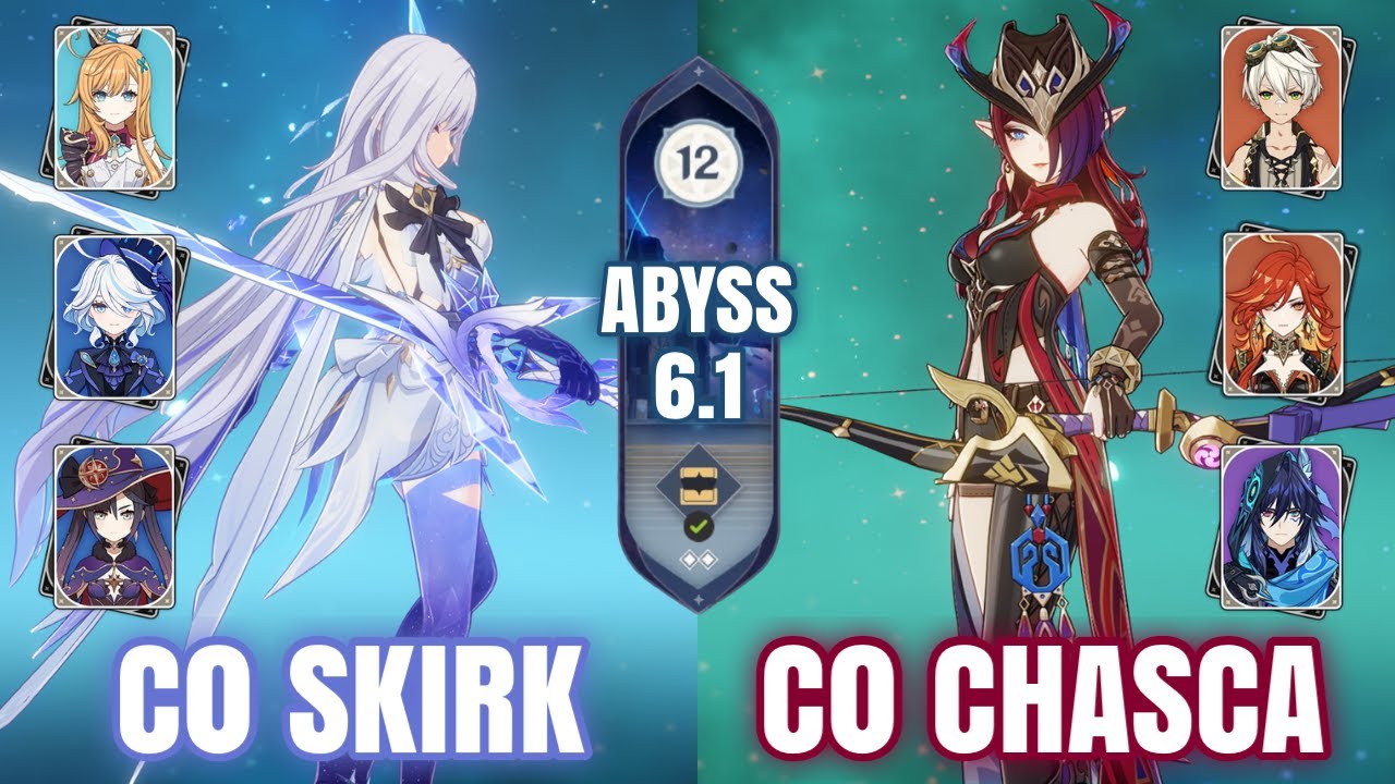 C0R1 Skirk Freeze & C0 Chasca Overload | NEW Spiral Abyss 6.1 Floor 12 | Genshin Impact
