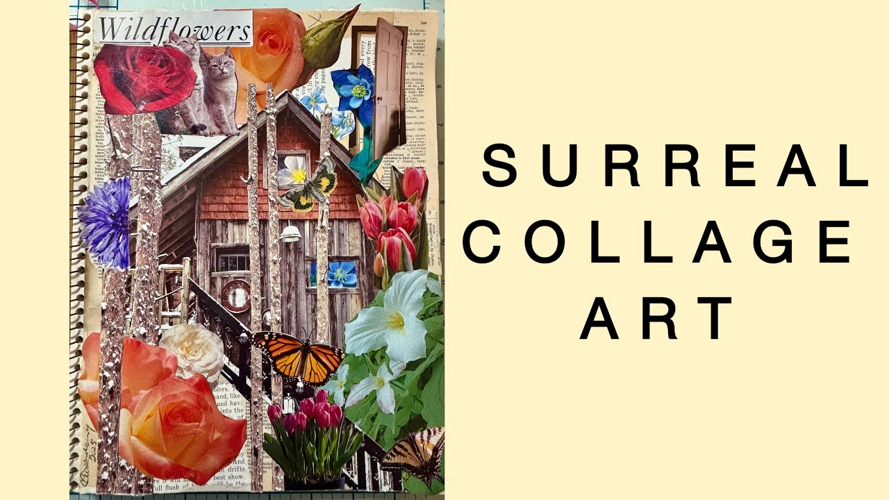 Surreal & Whimsical Glue Book Collage Ideas | Junk Journal Inspiration